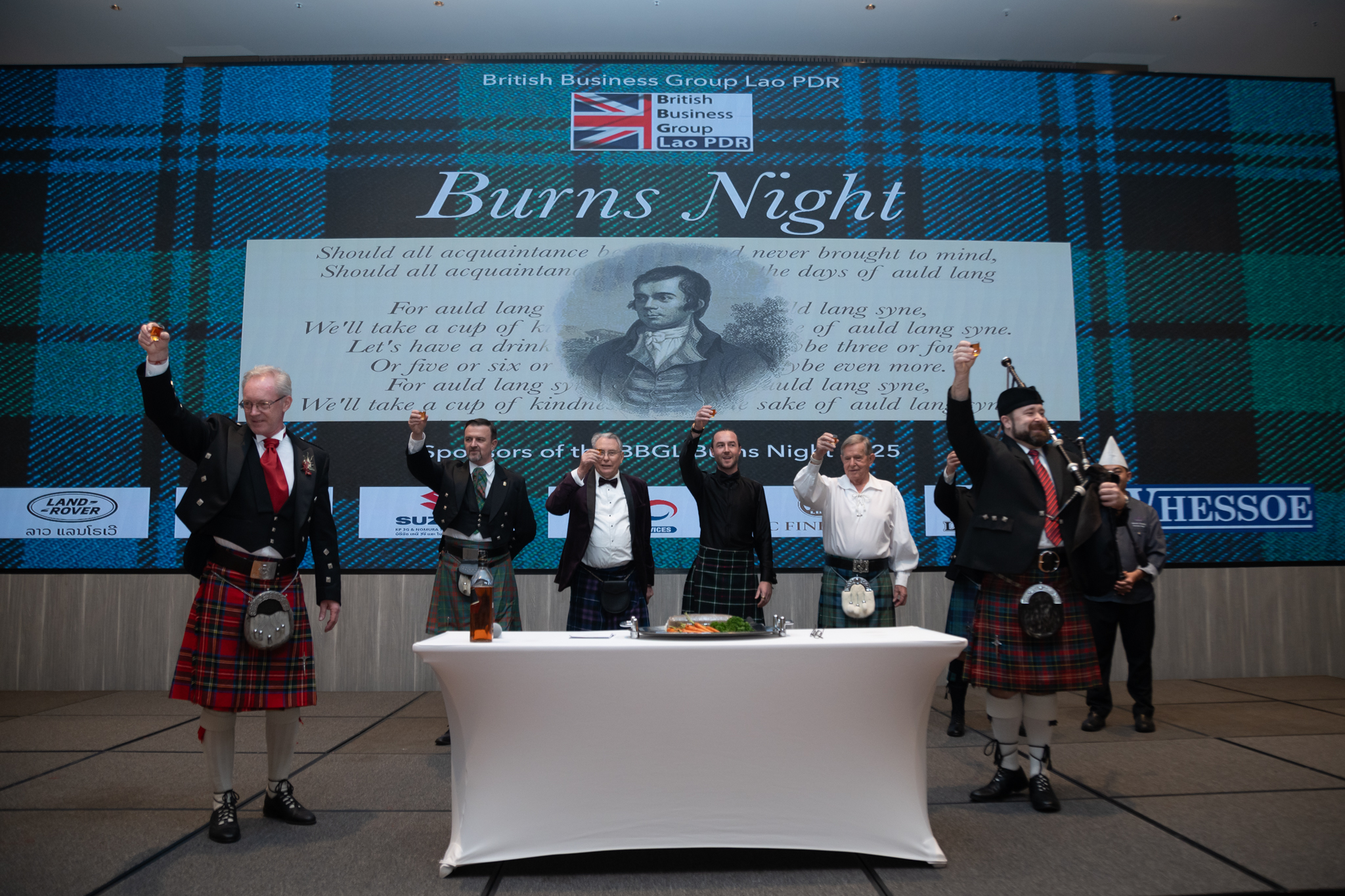 Bagpiping Burns Night in Laos 2025