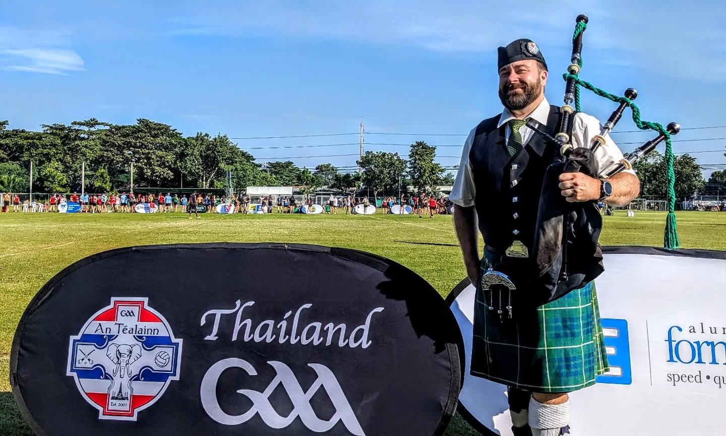 Bagpiping the Asian Gaelic Games