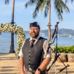 Bagpiping a Phuket Wedding