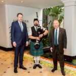 Bagpiping for the Irish Embassy